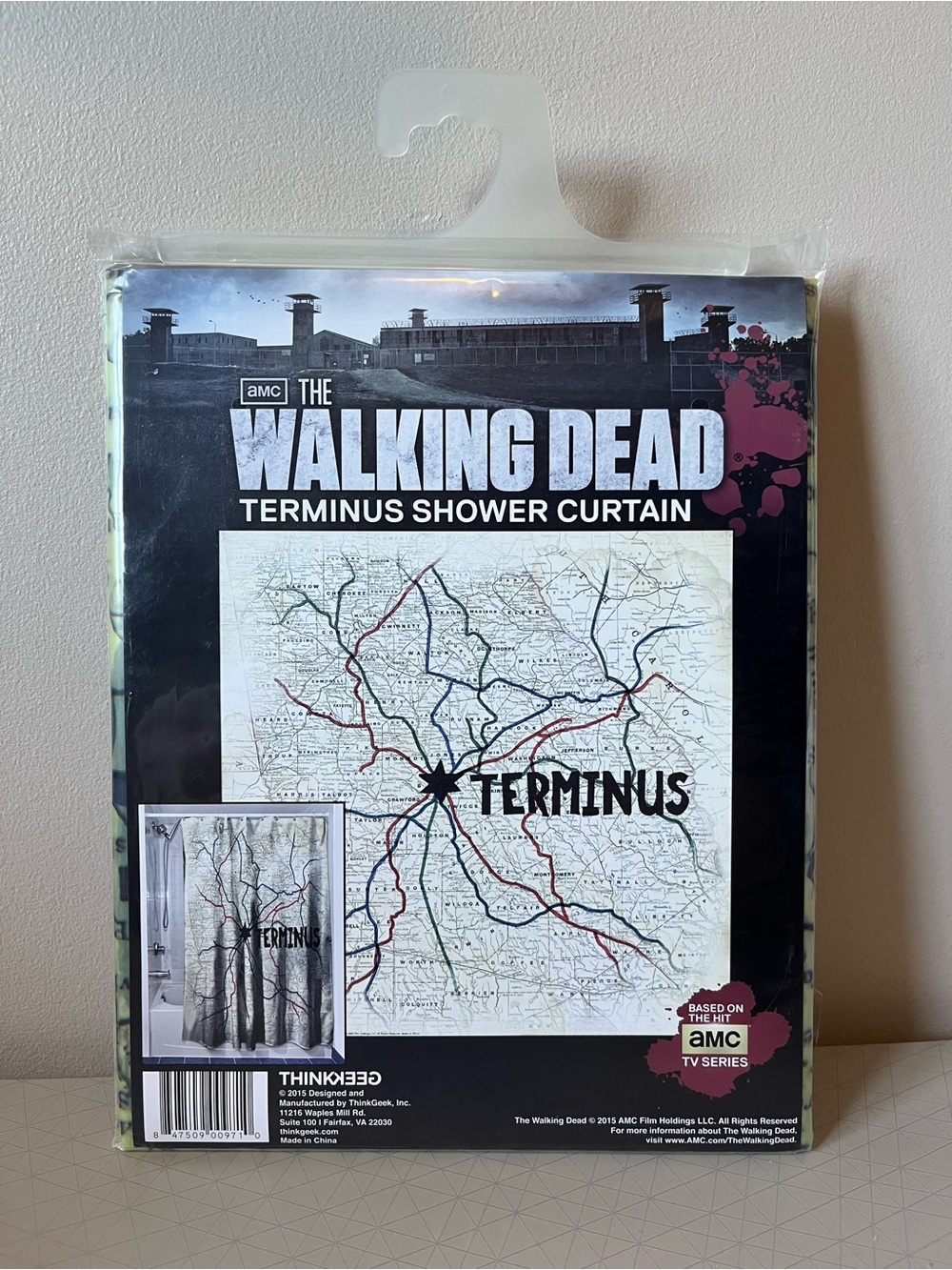 The Walking Dead Terminus Shower Curtain